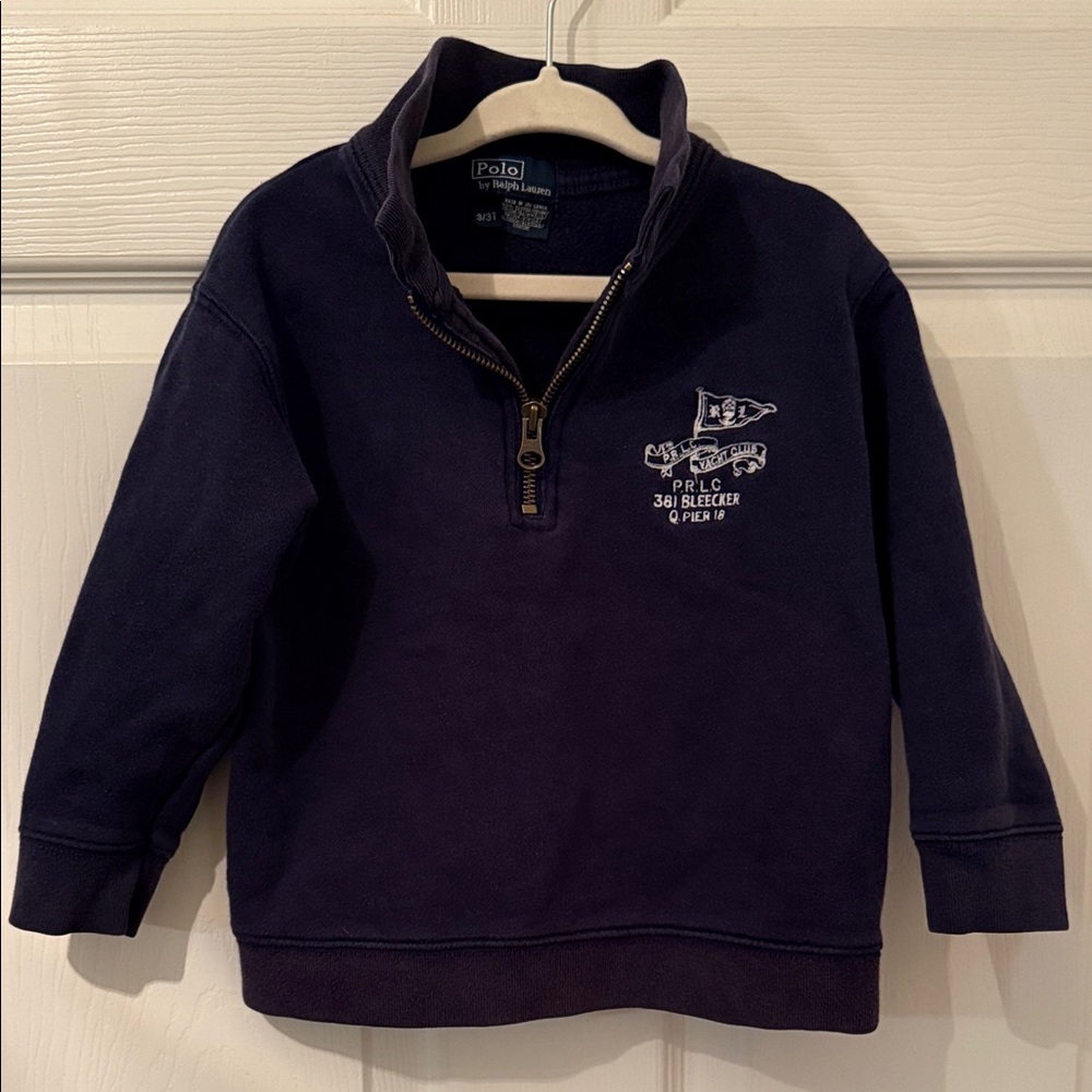 Polo by Ralph Lauren Kids Navy Quarter-Zip Sweatshirt